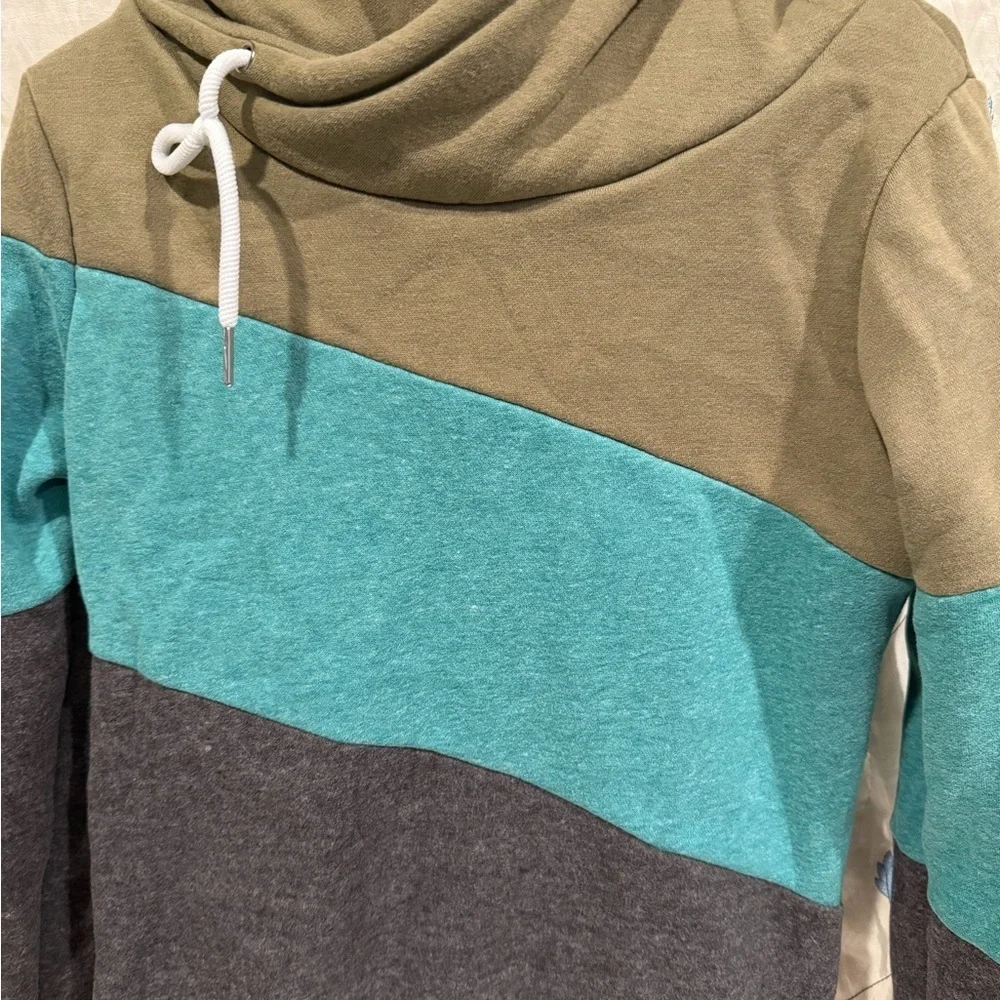 Cozy Cowl Neck Sweater in Olive, Teal, and Charcoal